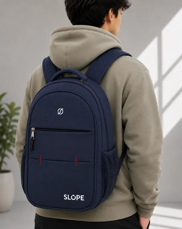Navy_Blue_Polyester_Multi-Compartment_Backpack_For_Students