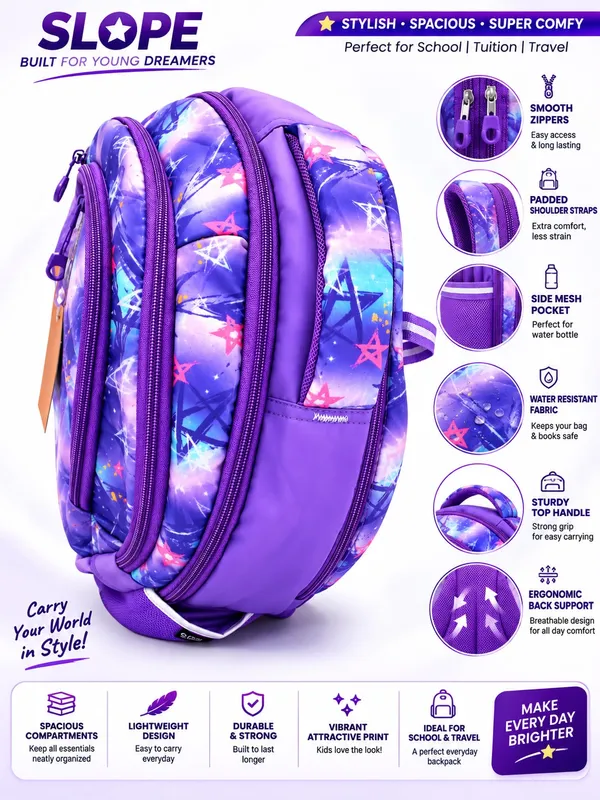 Purple_Star_Print_School_Backpack