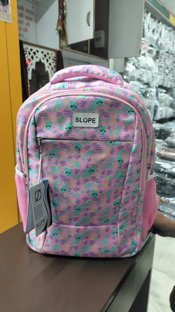 Pink_Printed_Multi-Compartment_Backpack