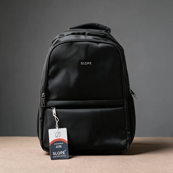 Black_Polyester_Multi-Compartment_Backpack_For_Students