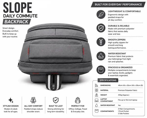 Slope_Grey_Daily_Commute_Laptop_Backpack