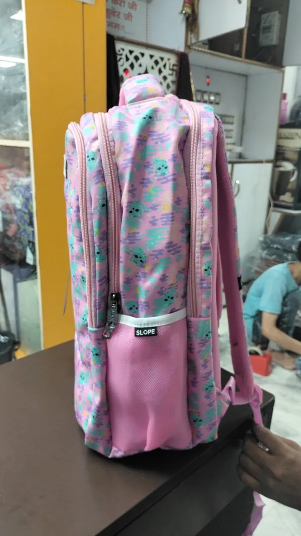 Pink_Printed_Multi-Compartment_Backpack