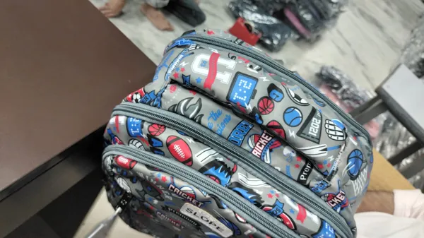 Grey_Sports_Print_Multi_Pocket_Backpack