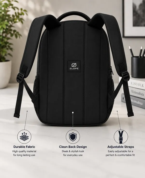Black_Polyurethane_Laptop_Backpack_For_Students