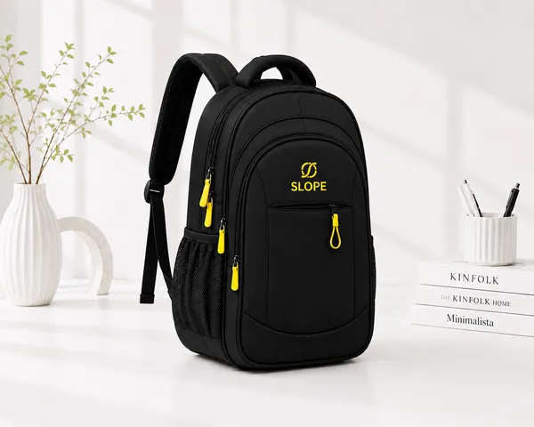 Black_Polyurethane_Laptop_Backpack_For_Students
