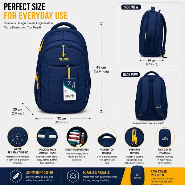 SLOPE_Navy_Multi-Compartment_Backpack