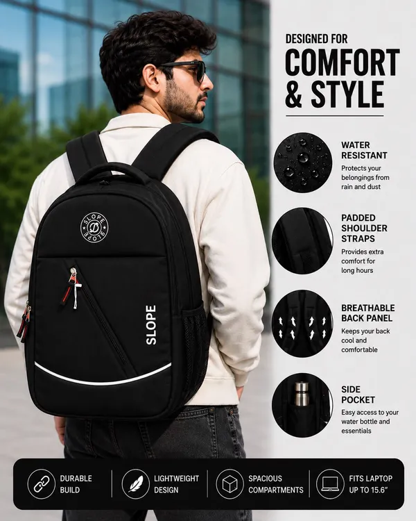 Black_Water_Resistant_Laptop_Backpack