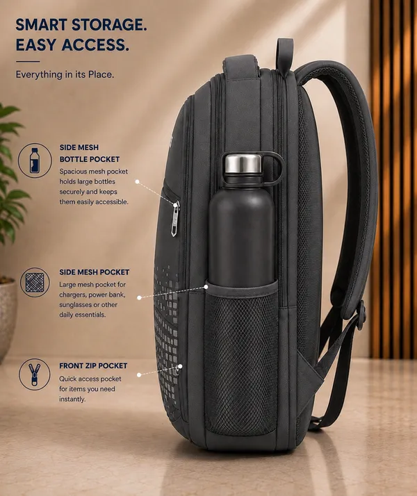 Grey_Polyester_Geometric_Print_Multi-Compartment_Backpack