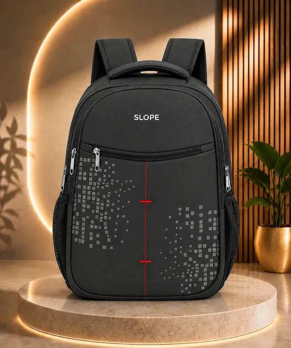 Grey_Polyester_Geometric_Print_Multi-Compartment_Backpack