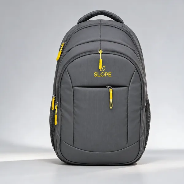 Navy_Polyurethane_Multi-Compartment_Backpack_For_Students
