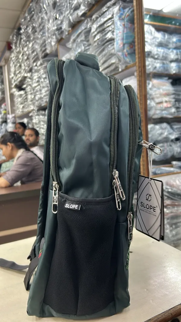 Slope_Green_Printed_Multi-Compartment_Backpack