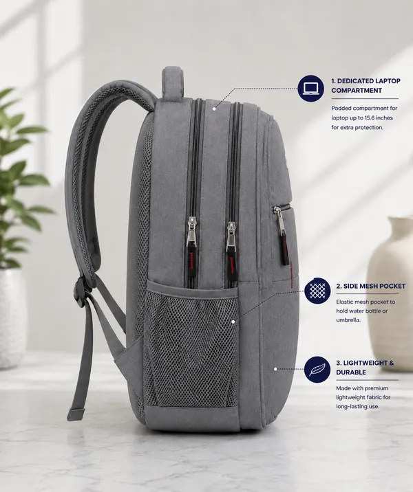Grey_Polyester_Structured_Laptop_Backpack_For_Unisex