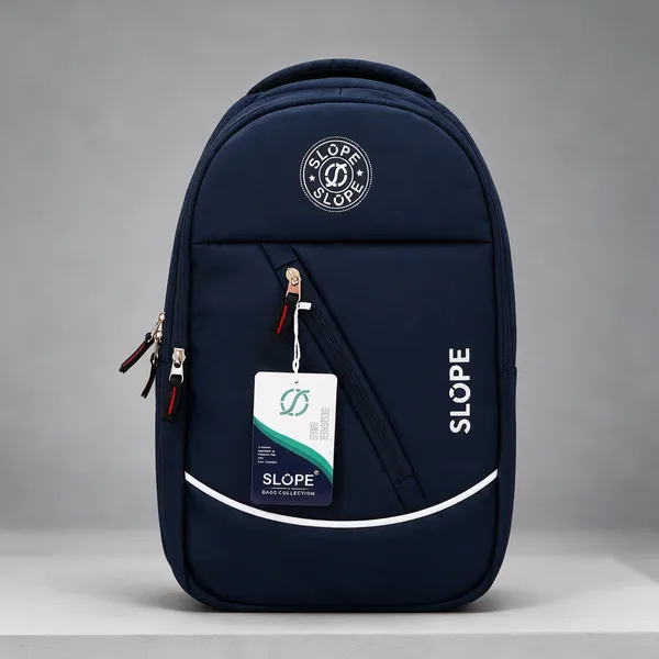 Navy_Polyurethane_Water_Resistant_Laptop_Backpack