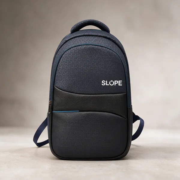 Pink_Polyester_Geometric_Print_Multi-Compartment_Backpack