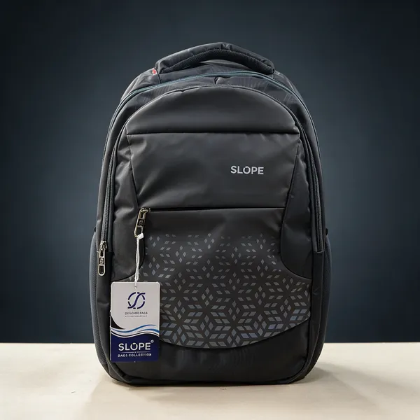 Grey_Polyester_Geometric_Print_Casual_Backpack