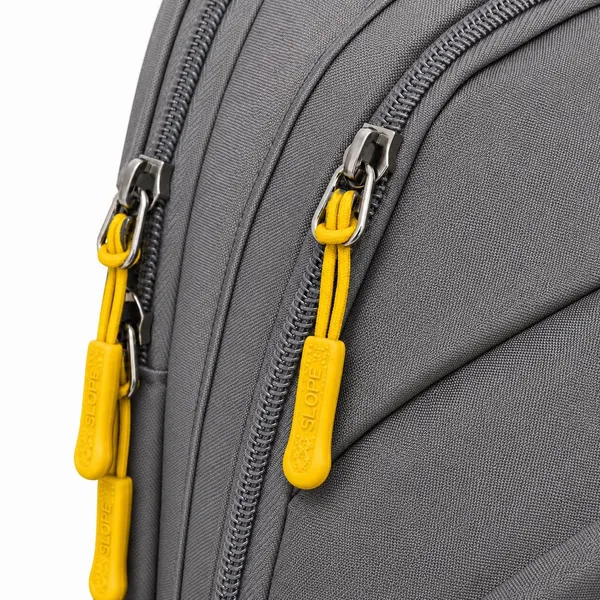 SLOPE_Grey_Zippered_Backpack