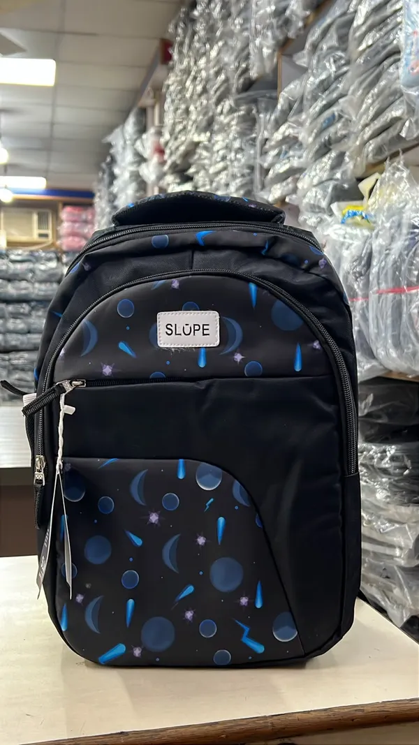 Slope_Black_Printed_Backpack