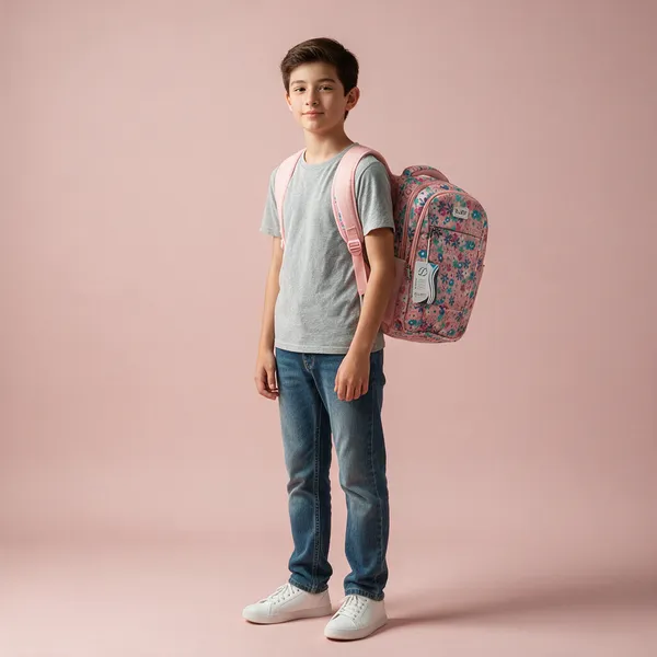 Pink_Polyester_Floral_Print_Backpack_For_Students