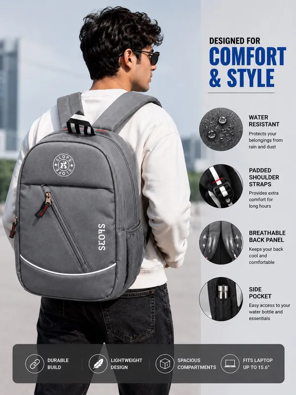 Grey_Laptop_Backpack_With_Padded_Straps