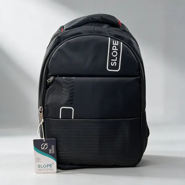 Black_Polyester_Multi-Compartment_Backpack_For_Students