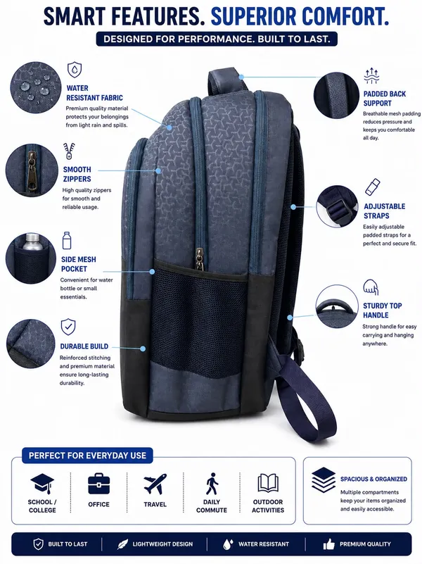 SLOPE_Black_Water_Resistant_Laptop_Backpack