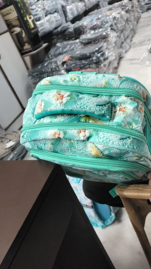 Slope_Turquoise_Floral_Print_Backpack