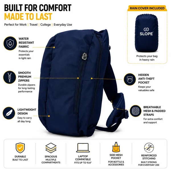 SLOPE_Navy_Multi-Compartment_Backpack