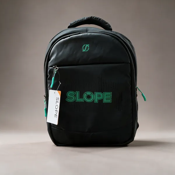 Black_Polyurethane_Front_Pocket_Backpack_For_Students