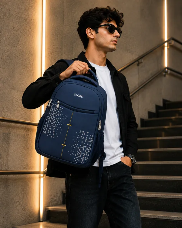 Navy_Polyester_Graphic_Print_Multi-Compartment_Backpack