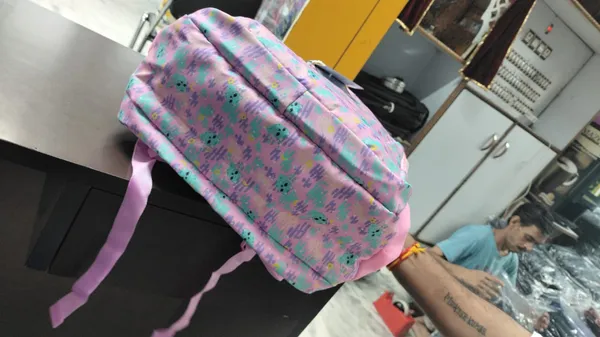 Pink_Printed_Multi-Compartment_Backpack