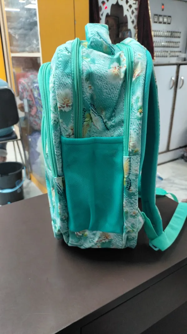 Slope_Turquoise_Floral_Print_Backpack