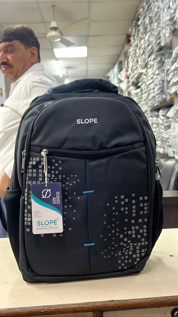 Slope_Black_Printed_Backpack