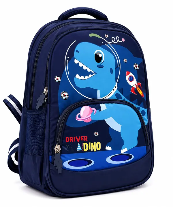 Navy_Blue_Dinosaur_Print_Kids_Backpack