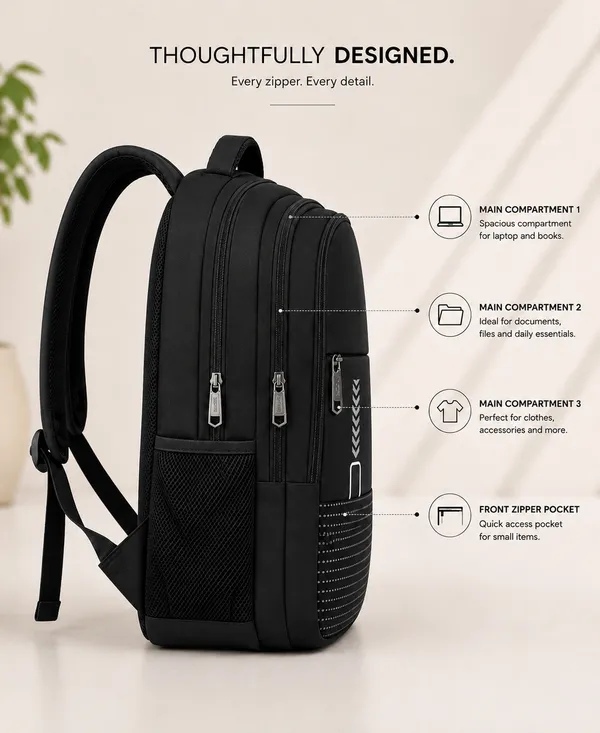Black_Polyester_Multi-Compartment_Backpack_For_Students