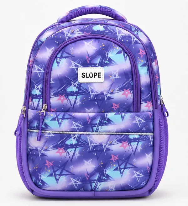 Purple_Star_Print_School_Backpack