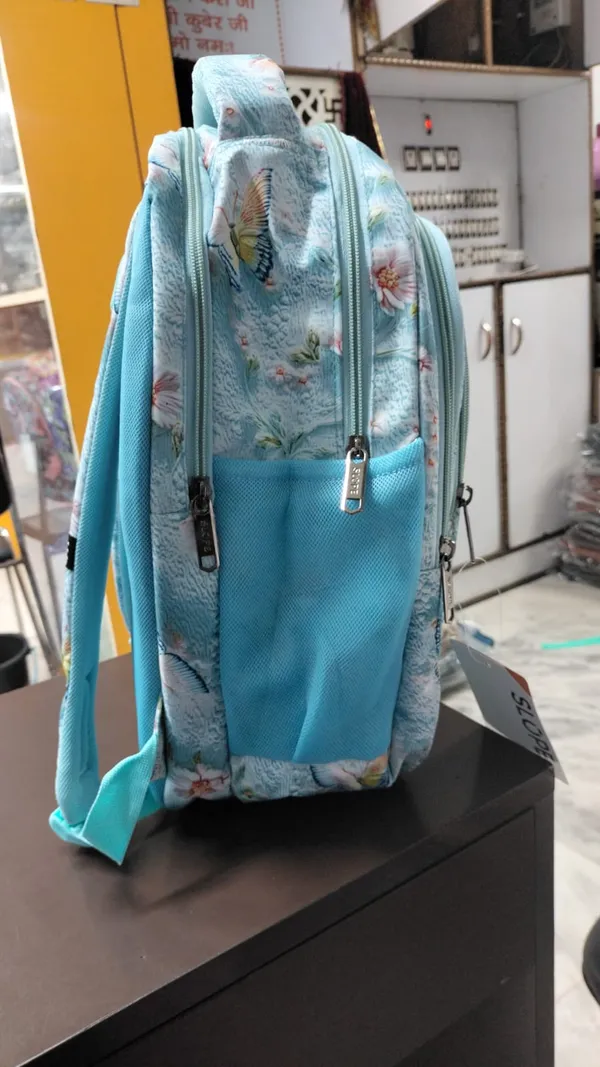 Blue_Floral_Print_Multi-Compartment_Backpack