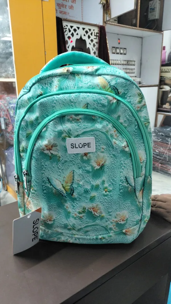 Slope_Turquoise_Floral_Print_Backpack