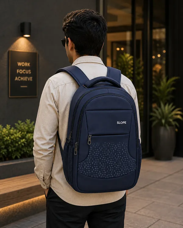 Navy_Polyester_Geometric_Print_Multi-Compartment_Backpack