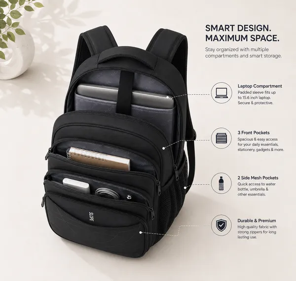 Black_Polyester_Casual_Backpack_For_Students