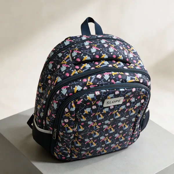 Navy_Polyester_Geometric_Print_Multi-Compartment_Backpack