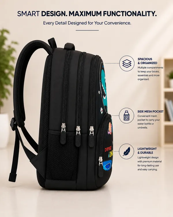 Black_Polyester_Dinosaur_Print_Kids_Backpack_For_Students