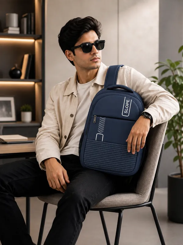 Blue_Polyester_Multi-Compartment_Backpack_For_Students