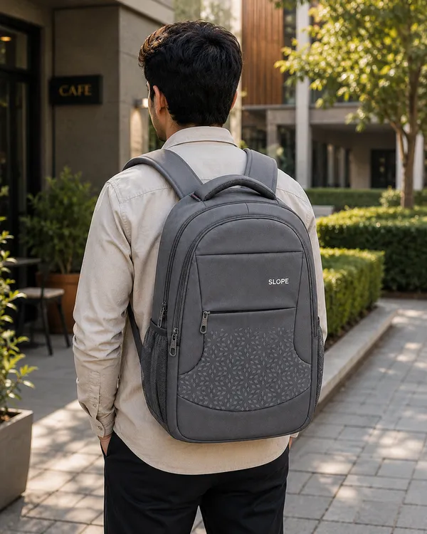 Grey_Polyester_Geometric_Print_Casual_Backpack