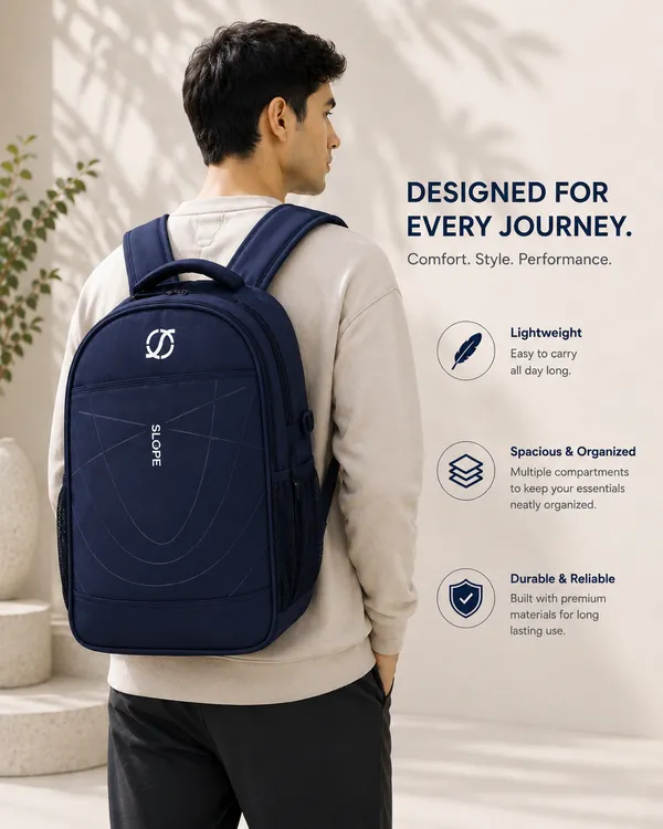 Navy_Polyester_Multi-Compartment_Backpack_For_Students