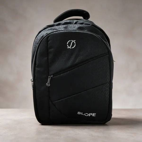 Black_Polyester_Patterned_Multi-Compartment_Backpack_For_Students