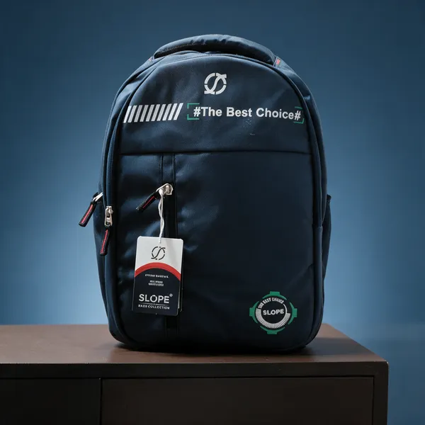 Black_Polyurethane_Sporty_Casual_Backpack_For_Students