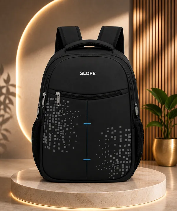 Black_Polyester_Pixel_Print_Multi-Compartment_Backpack