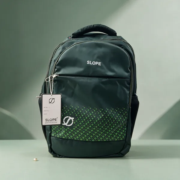 Green_Polyester_Geometric_Print_Multi-Compartment_Backpack