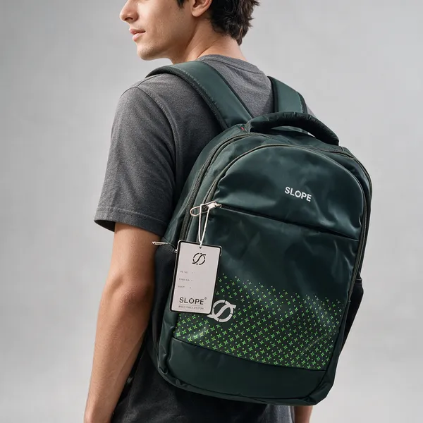 Green_Polyester_Geometric_Print_Multi-Compartment_Backpack
