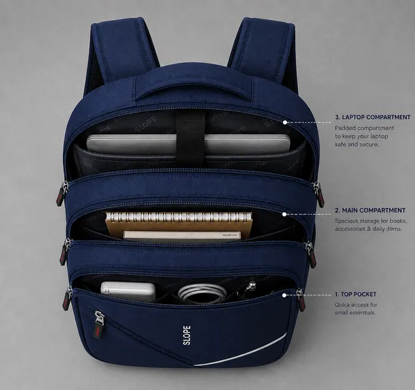Navy_Polyester_Water_Resistant_Padded_Laptop_Backpack